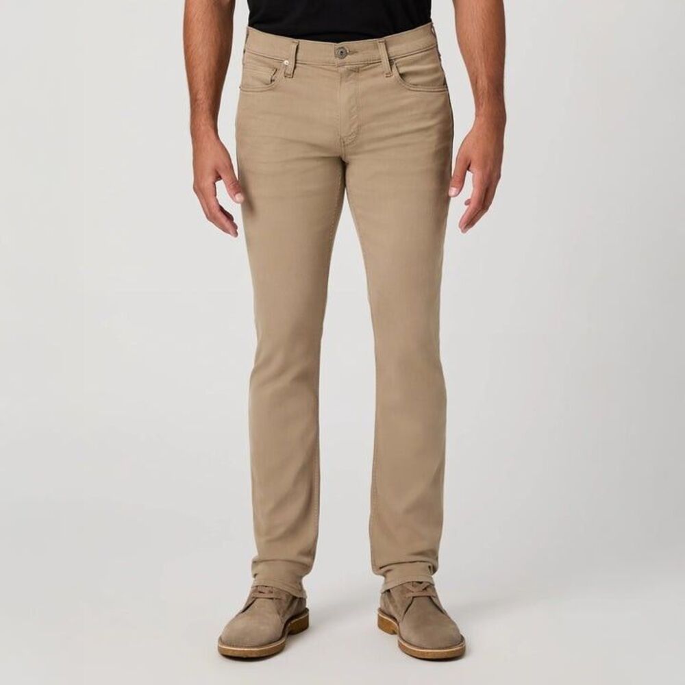 PAIGE Jeans Mens Size 32 Tan Wash LENNOX Slim Fit Stretch in Dusty Trail $209
